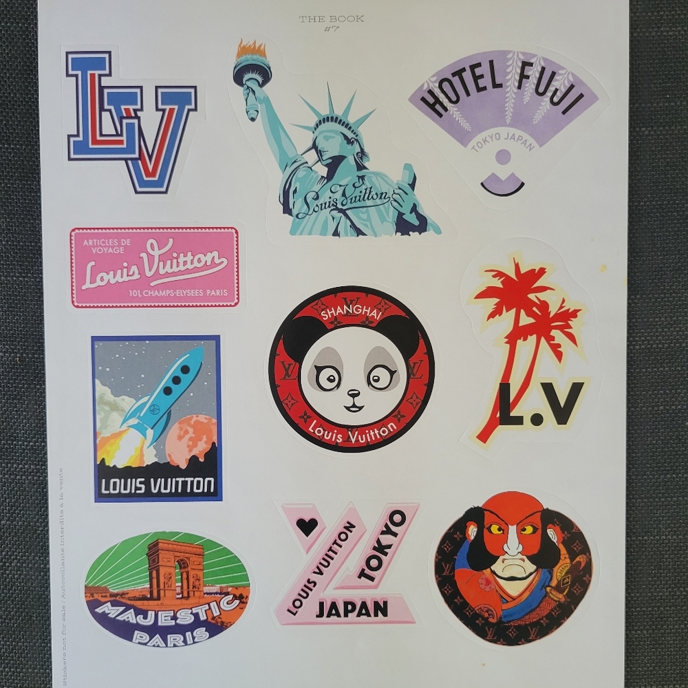Authentic Louis Vuitton VIP stickers (Book # 7)